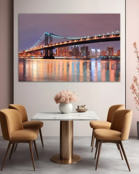 New York: Silueta Manhattan-ului sub lumina lunii