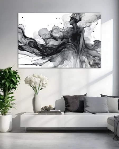 Minimalist feminine art