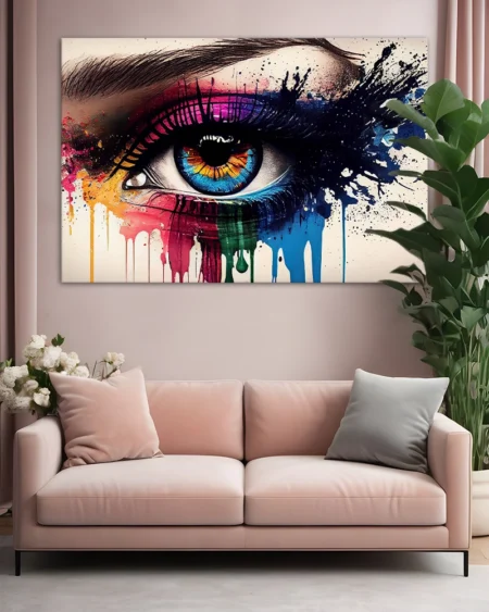 Colorful gaze