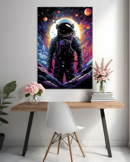 Astronaut în Universul Colorat