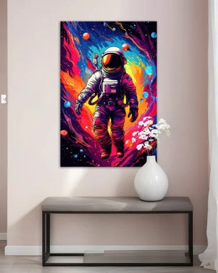 Pe Tărâmurile Abstracției: Astronaut în Spațiu