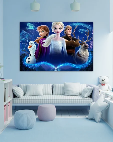 Frozen cu Elsa, Anna, Olaf, Kristoff și Sven
