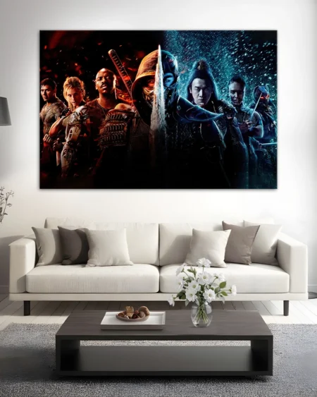 Mortal Kombat: Scorpion, Sub-Zero, and Liu Kang