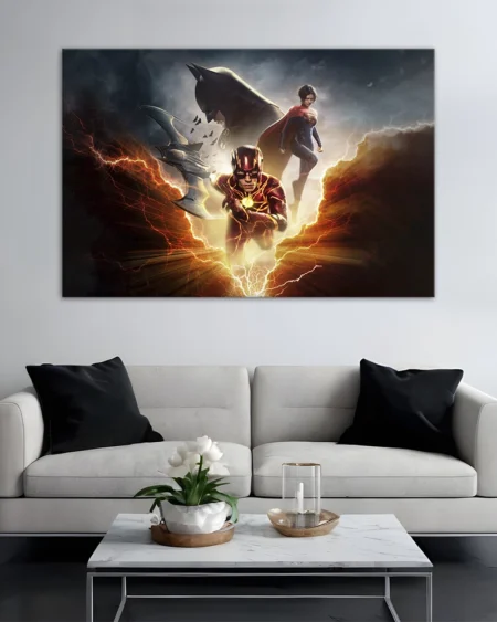 Flash, Batman, and Supergirl