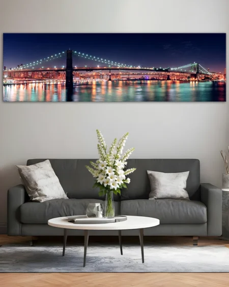 Manhattan Bridge and Brooklyn Bridge