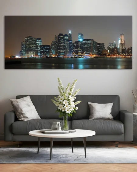 New York: Skyline-ul orașului noaptea