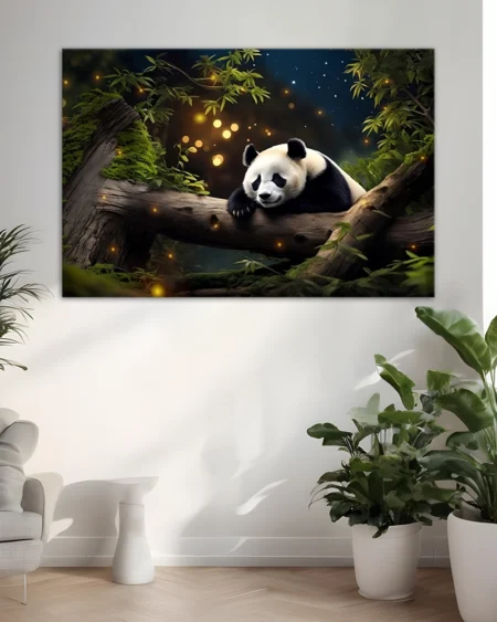 Tandrețea naturii în jurul unui urs panda