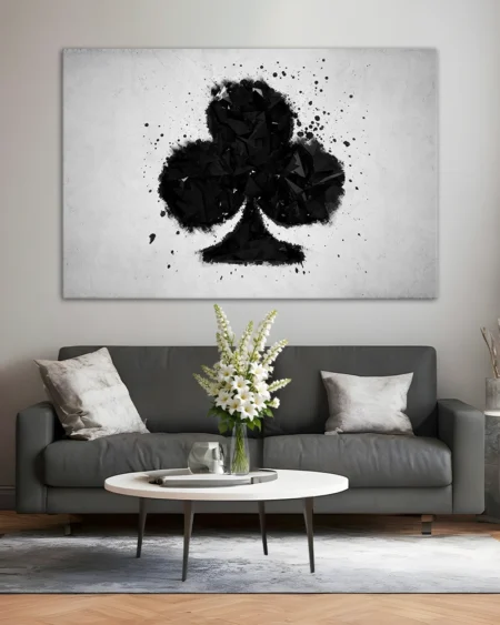 Treflă reinterpretată în stil abstract