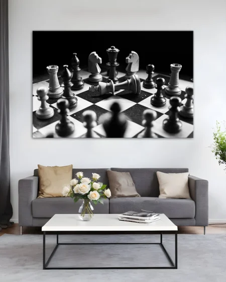 Tăcerea unei bătălii: Tabla de șah în alb-negru