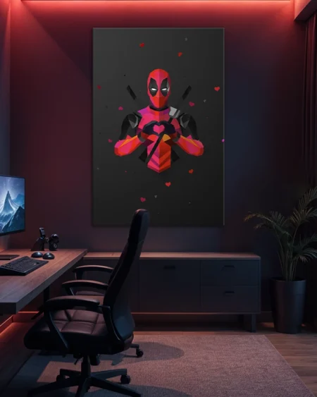 Deadpool în stil minimalist