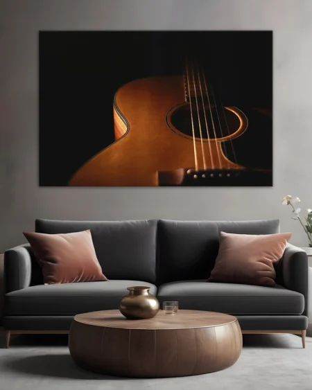 Armonie acustică – Artă cu chitara acustică în penumbra