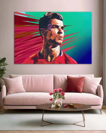 O explozie de culoare cu Ronaldo – Stil pop-art